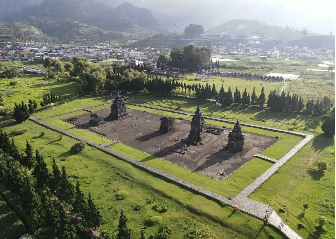 Arjuna Temple complex on the Dieng Plateau