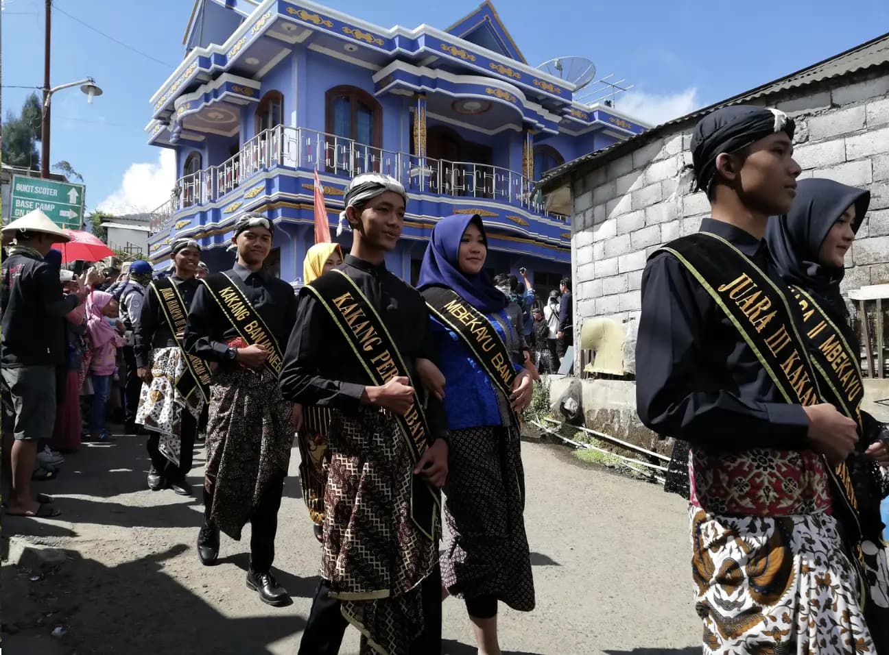 Cultural procession at Dieng Culture Festival