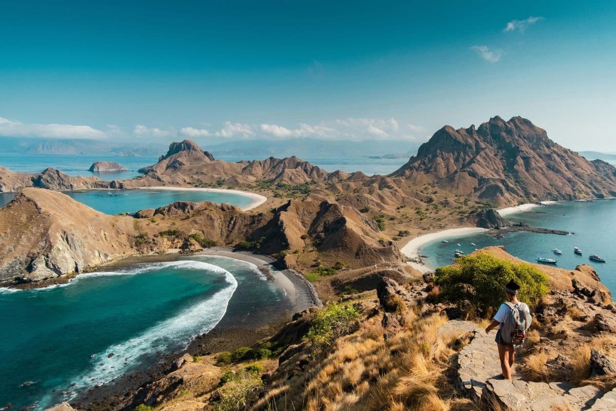 Iconic Padar Island three-bay viewpoint, Komodo National Park